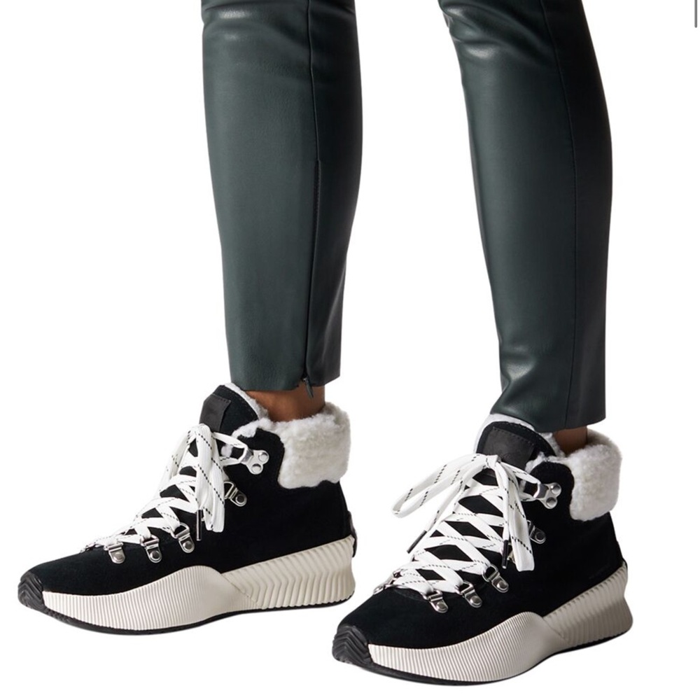 Sorel Black and White High-Top Sneakers (PRICEDROP)